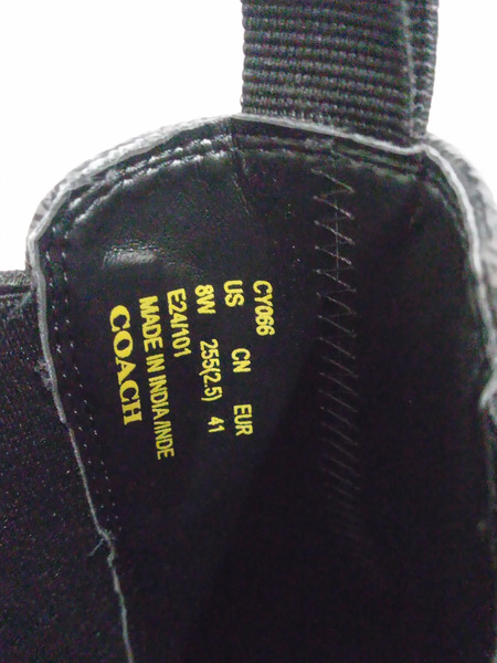 COACH/シグネチャー/サイドゴアブーツ/26cm コリン ブーツ・シグネチャー キャンバス (26cm)