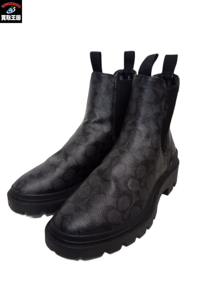 COACH/シグネチャー/サイドゴアブーツ/26cm コリン ブーツ・シグネチャー キャンバス (26cm)