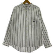 DESCENDANT 長袖シャツ KENNEDY'S MULTI STRIPE SHIRT ホワイト 1