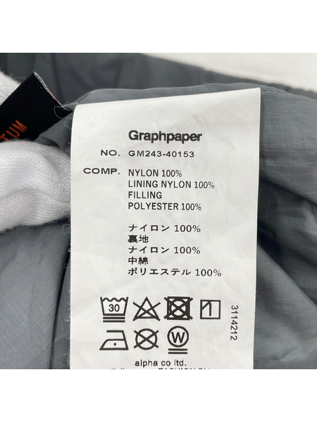 Graphpaper PERTEX QUANTUM Light Thermo Chef Pants 2 グレー