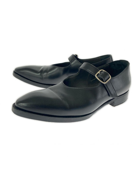 F.LLI GIACOMETTI FG633 Mary Jane レザーシューズ 39 黒 FG633.003