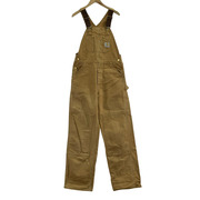 Carhartt ダブルニー ダック地 オーバーオール 茶