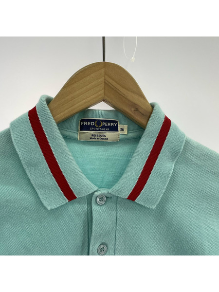 FRED PERRY 半袖Tシャツ・カットソー REISSUES ポロシャツ 水色 (36)
