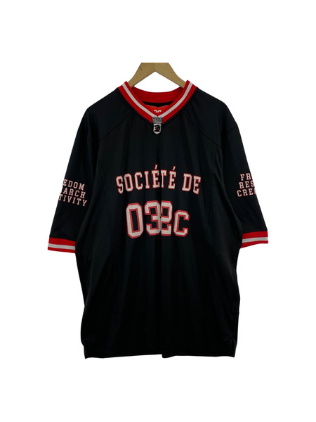 半袖Tシャツ・カットソー 032c フットボールジャージT S ブラック