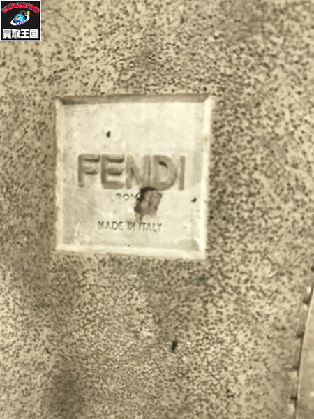 FENDI 靴 ズッカ柄　クロスバンド　カーフレザー　ローカットスニーカー 白 (6) 7E1198