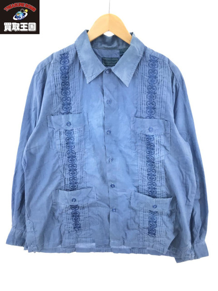 TropiCool メキシカンシャツ 青 XL[値下]