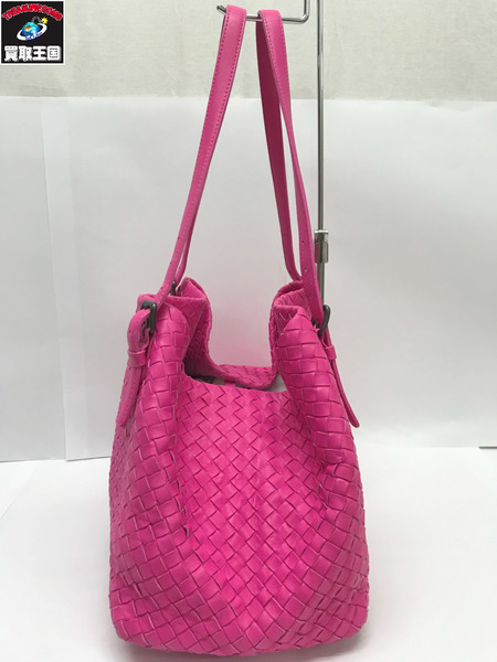 Bottega Veneta ナッパ ミディアム チェスタバッグ ピンク[値下]