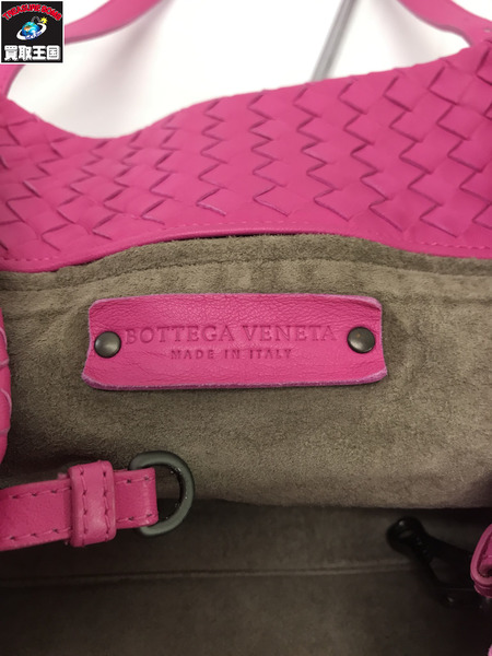 Bottega Veneta ナッパ ミディアム チェスタバッグ ピンク[値下]