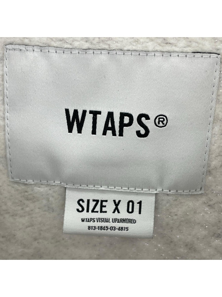 WTAPS スウェット・トレーナー 242ATDT-CSM25 SWEATSHIRT GREY SIZE:01