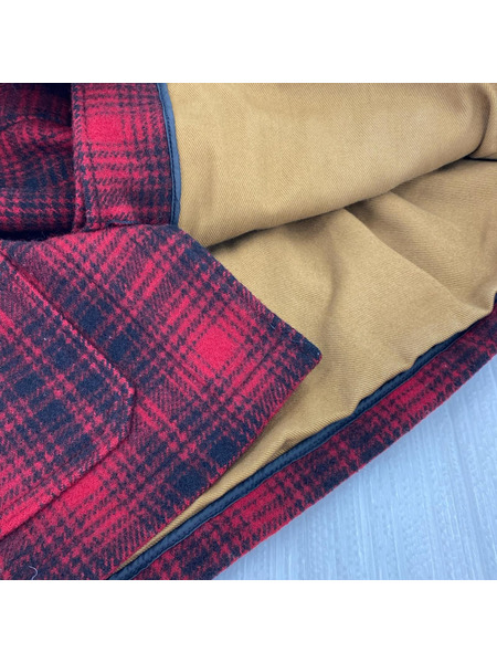 WOOLRICH ジャケット ×LANDS' END/80s頃/USA製/マッキーノジャケット/RED