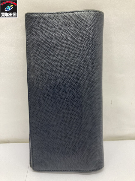 PRADA  メンズ 長財布 ネイビー  107A[値下]