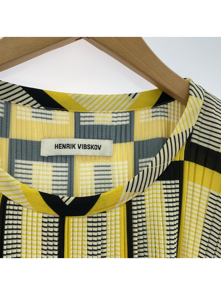 Henrik Vibskov 半袖Tシャツ・カットソー プリーツトップス S イ