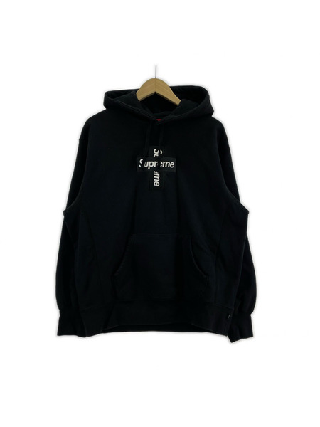 Supreme 20AW Cross Box Hooded Sweatshirt POパーカー S ブラック