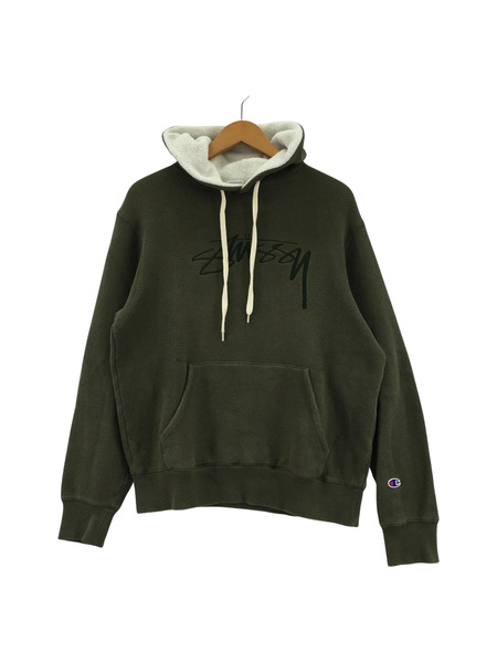 Stussy オリーブ フードスウェット Stussy オリーブ フードスウェット Stussy オリーブ フード