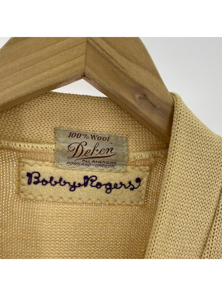 OLD・VINTAGE カーディガン Dehen レタードカーディガン