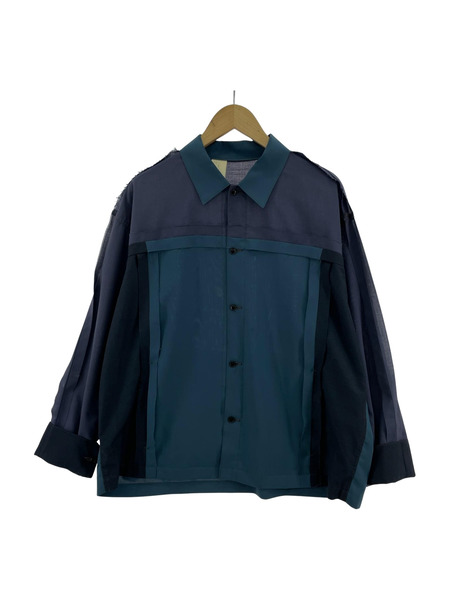 N.HOOLYWOOD 長袖シャツ アシンメトリーシャツ 38 パープル