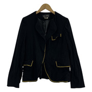 BLACK COMME des GARCONS 金ステッチ デザインジャケット XS ブラック 1P-J006 AD2015