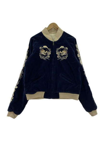 ジャケット 90s KRRIF MAYOR 別珍リバーシブルスカジャン L