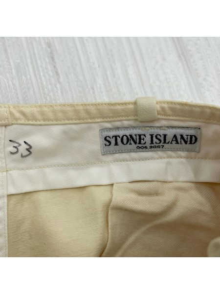 STONE ISLAND 00s サイドアジャスター モールスキンパンツ 50 アイボリー