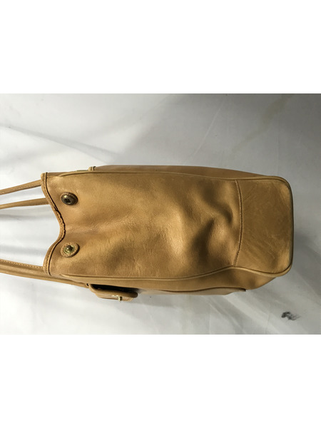 トートバッグ レザートートバッグ キャメル 9714