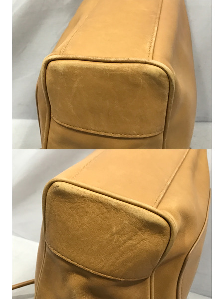 トートバッグ レザートートバッグ キャメル 9714