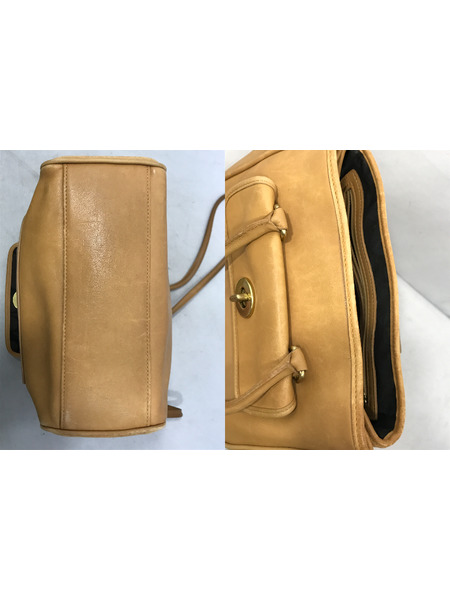 トートバッグ レザートートバッグ キャメル 9714
