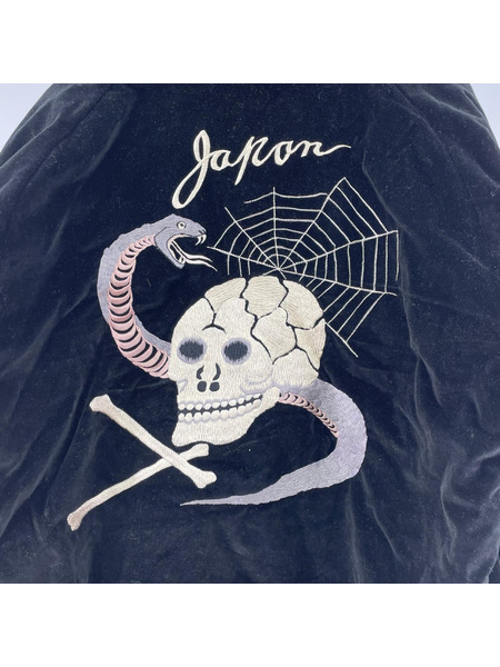 東洋エンタープライズ 別珍 スーベニアジャケット SPIDERWEB, SNAKE & SKULL