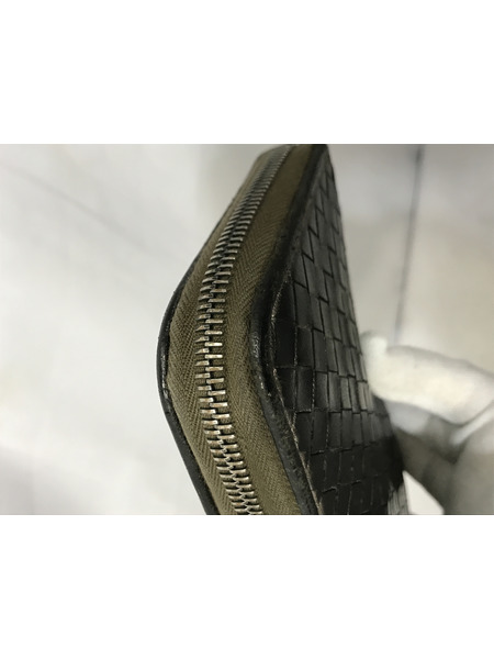 長財布 Bottega Veneta イントレチャート 長財布 ブラック