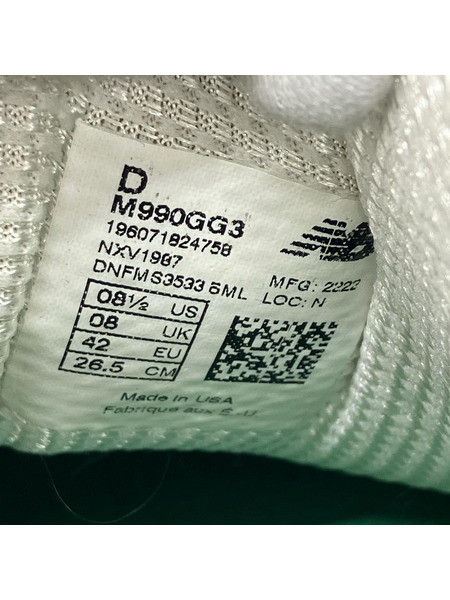NEW BALANCE スニーカー Ｍ990GG3 スニーカー 緑 (26.5)