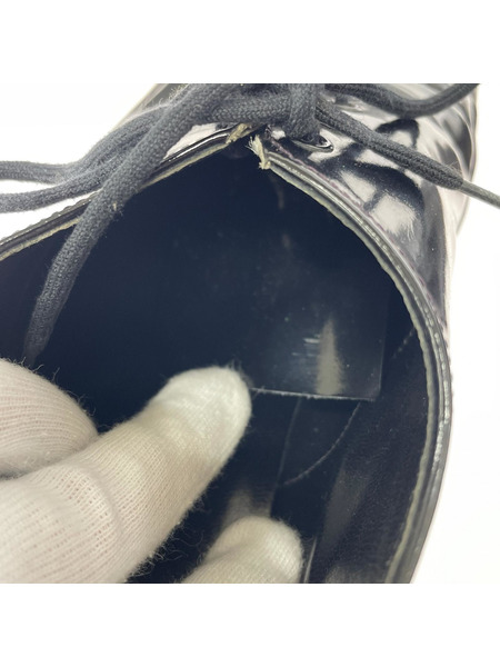 COMME des GARCONS Homme Plus 英国製 エナメル レザー切替 ドレスシューズ