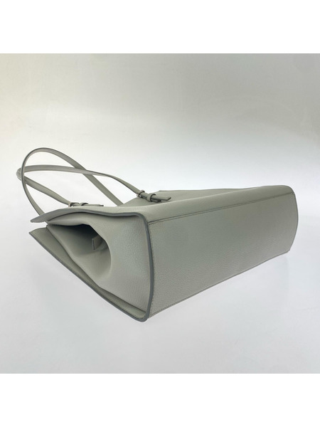 charles&keith ハンドバッグ クラシックダブルハンドル グレー