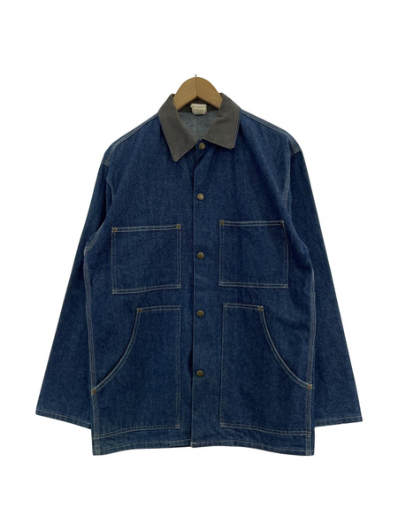 デニムジャケット USA製 デニムカバーオール (M) ブルー[値下]