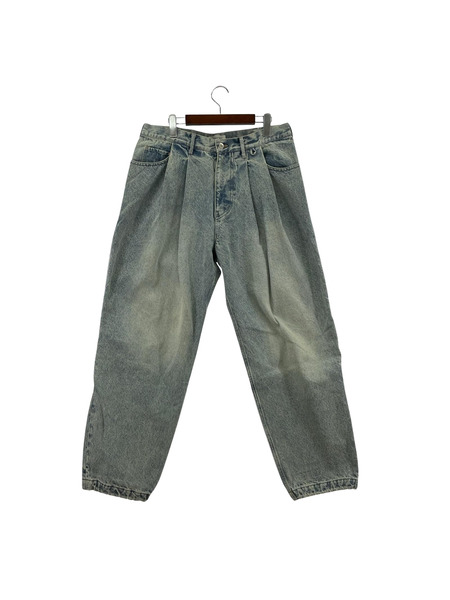 デニム・ジーンズ ALOUND TWOTUCK ZIP DENIM PANTS