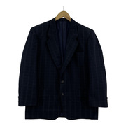 COMME des GARCONS HOMME 80s チェック ウールジャケット M ネイビー