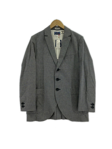 BLUE BLUE テーラードジャケット・ブレザー インディゴ染メ チェックテーラードジャケット (M)