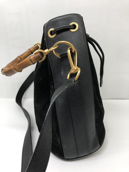 ショルダーバッグ GUCCI スエ-ド 巾着 2wayバッグ