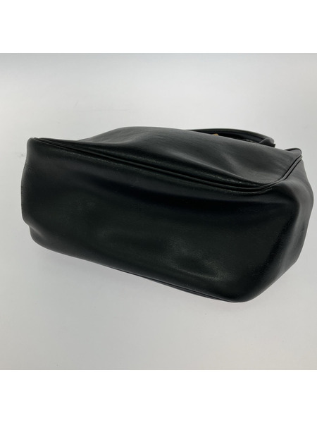 LONGCHAMP ハンドバッグ ロゾ レザーハンドバッグ 黒