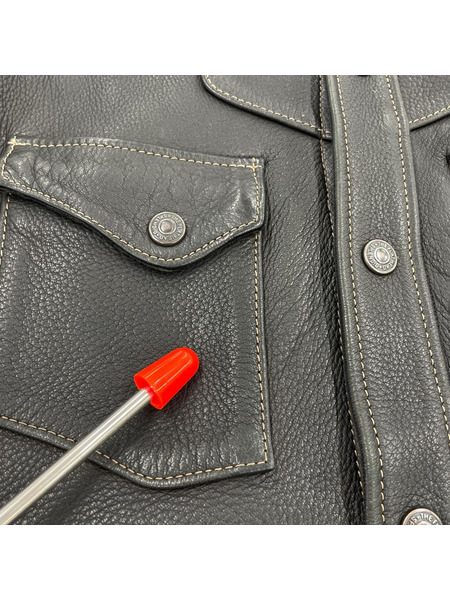 THE FLAT HEAD レザージャケット ディアスキン ウエスタン(40)