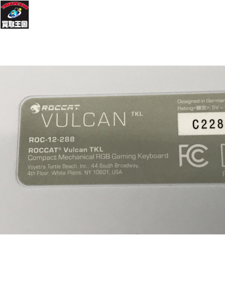  ROCCAT VULCAN コンパクトメカニカルキーボード ホワイト