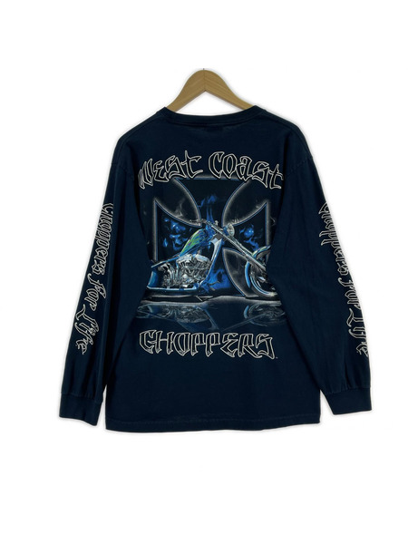 長袖Tシャツ・カットソー 90s WEST COAST CHOPPERS BLUE IRON CROSS