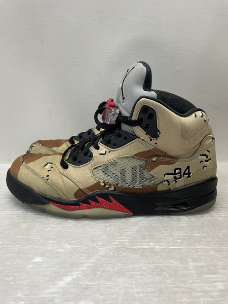 NIKE×Supreme Air Jordan 5 Retro Desert Camo 27.5cm 824371-201