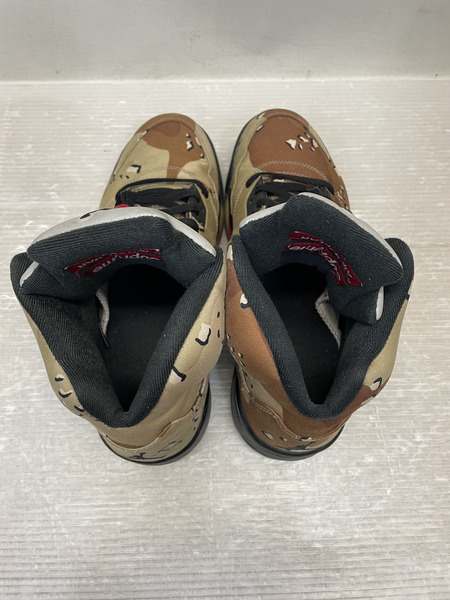 NIKE×Supreme Air Jordan 5 Retro Desert Camo 27.5cm 824371-201