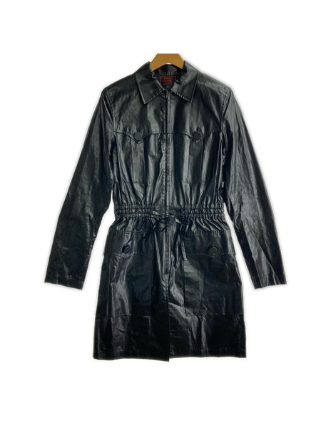 JEAN-PAUL GAULTIER CLASSIQUE 90s~ コーティング加工 ロングコート 40 黒
