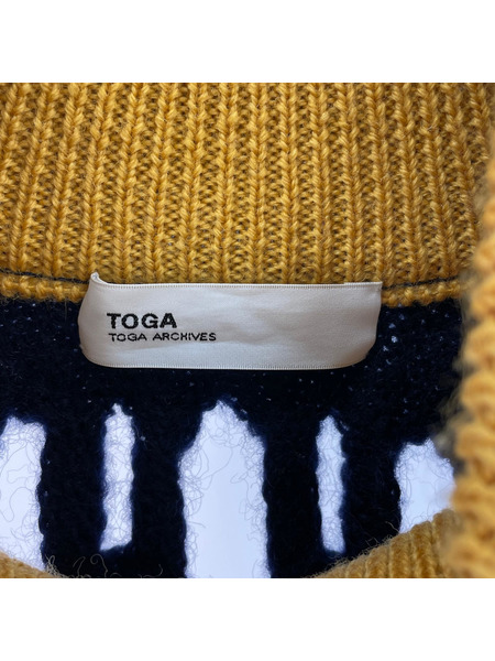 TOGA ニット・セーター メッシュニット ネイビー