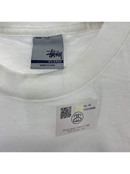 STUSSY 90s USA製　JAZZTシャツ　ホワイト　XL