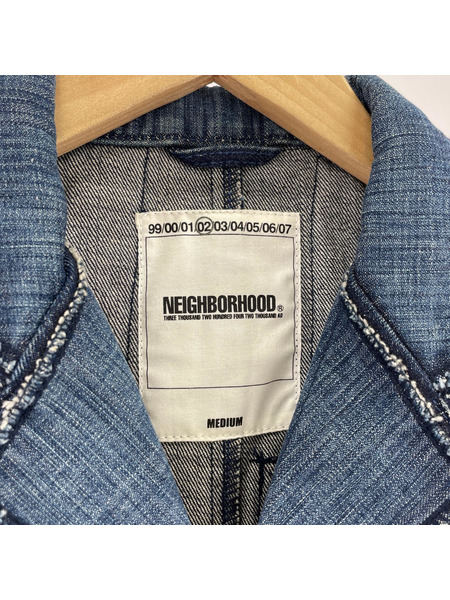 NEIGHBORHOOD デニムジャケット 02 パッチワークデニムカバーオール M