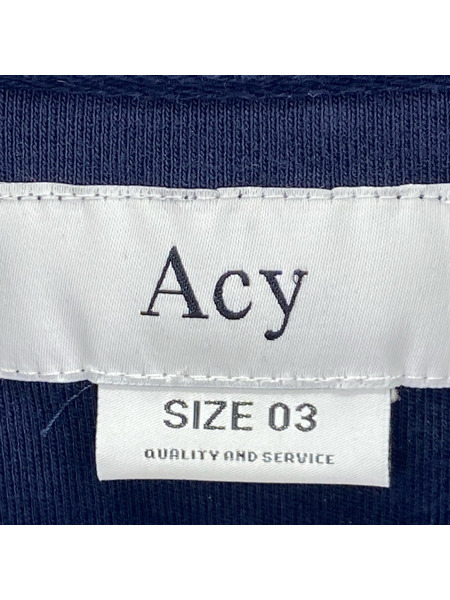 Acy GS ZIP POLO ACY-24SS-003 紺 (03)