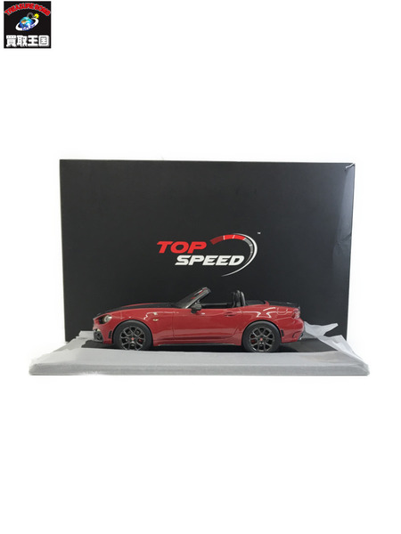 1/18スケールカー アバルト 124 スパイダー ROSSO COSTA BRAVA 1972