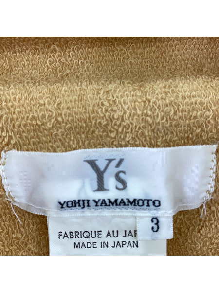 Yohji Yamamoto パーカー(ジップアップ) Y'S/フルジップジャケット/ベージュ
