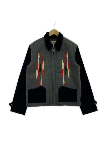 東洋エンタープライズ ジャケット style eyes WILDOATS BLANKET チマヨ 黒 灰 (L)